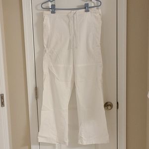 WonderWink White Scrub Pants
